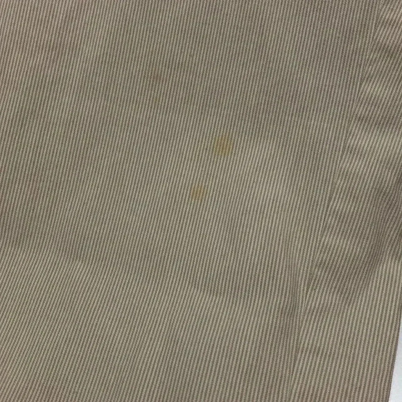 Khaki Pinstripe Trouser Banana Rebublic Size 2 Stretch - Picture 7 of 8